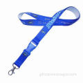 Badge Holder Polyester Lanyard, High Strength, Good Dyeing Properties, High Fastness